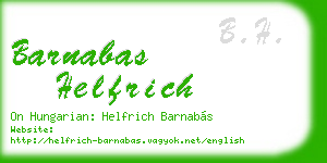barnabas helfrich business card
